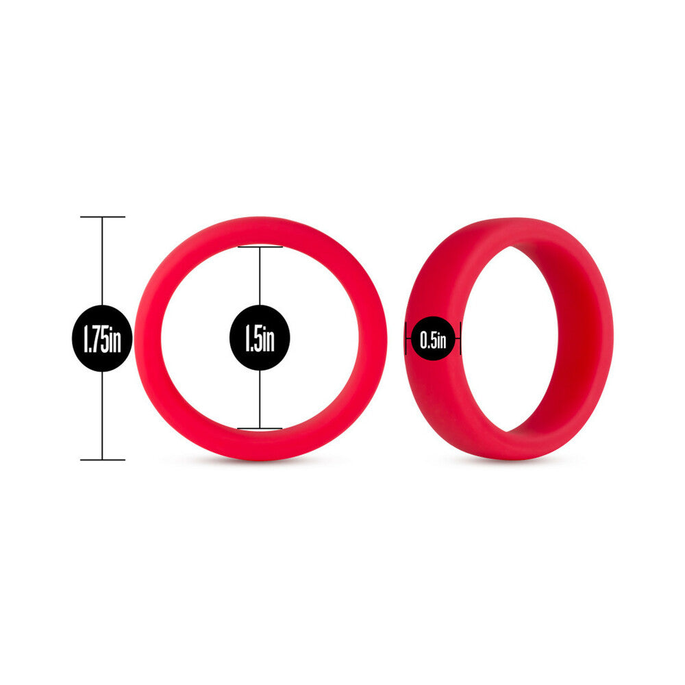 Performance - Silicone Go Pro Cock Ring - Red