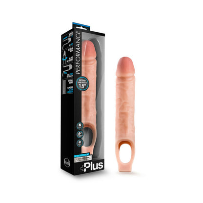 Performance Plus - 10 Inch Silicone Cock Sheath Penis Extender - Vanilla