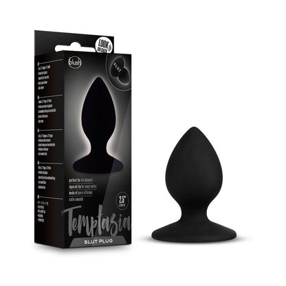 Temptasia Silicone Slut Butt Plug Black