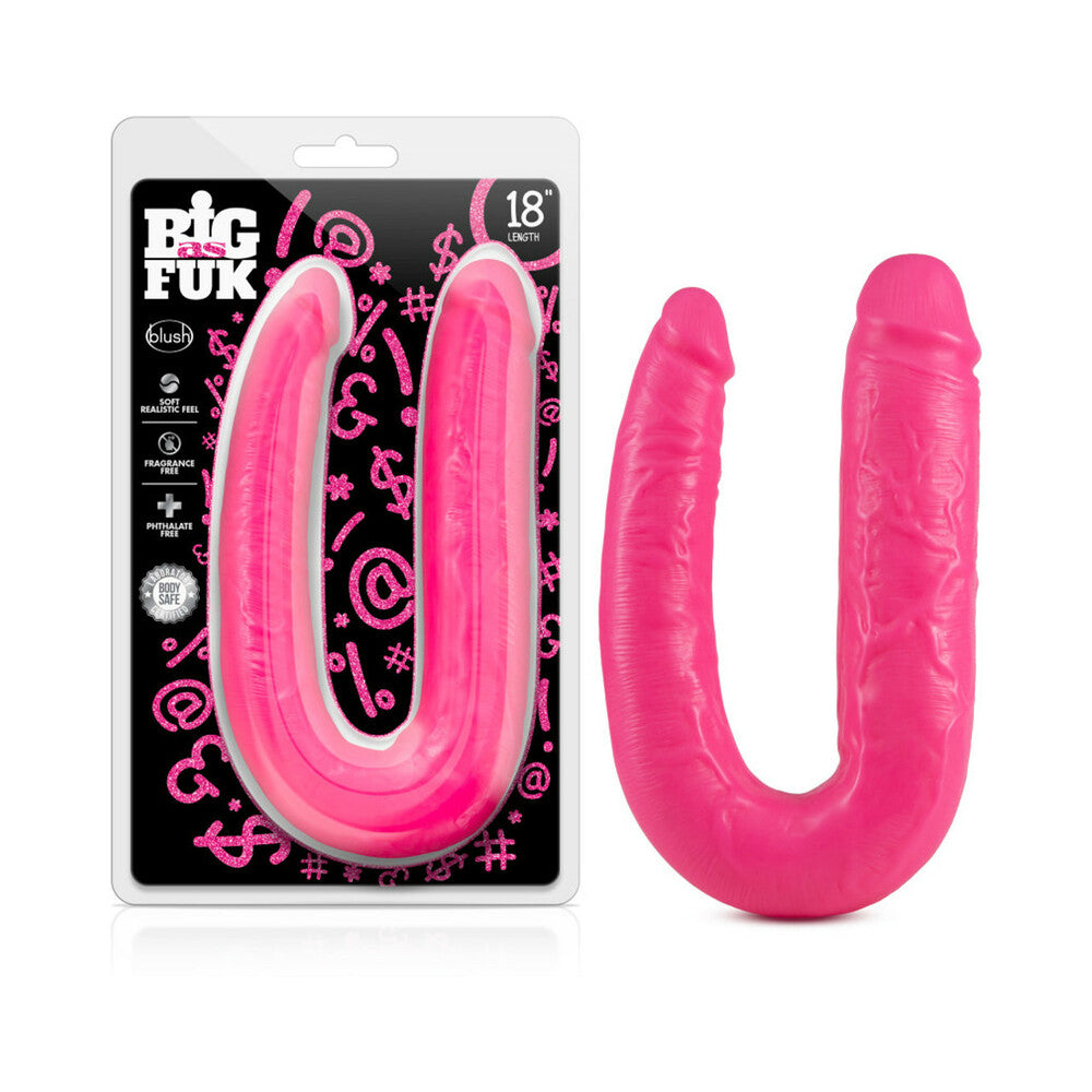 Big As Fuk - 18 Inch Double Headed Cock - Pink