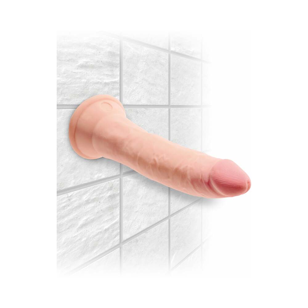 King Cock Triple Density 7 Inches Beige Dildo