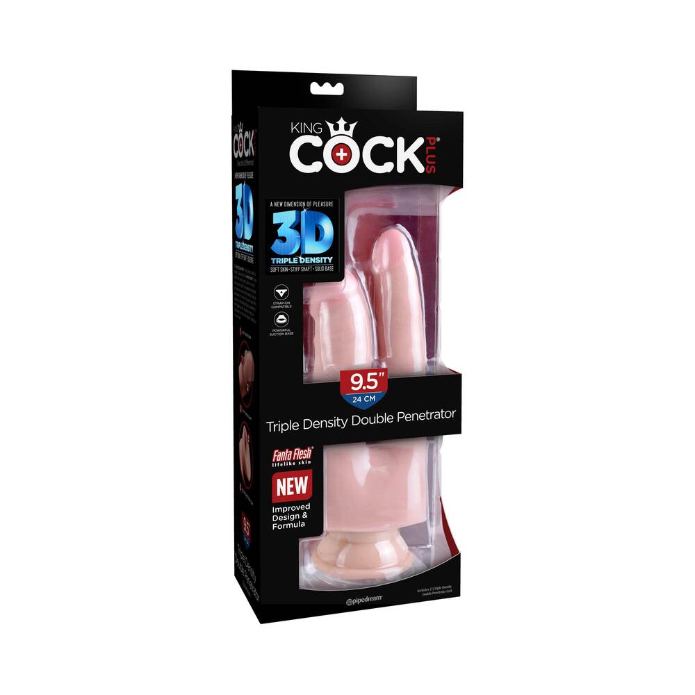 King Cock 9.5 Inches Triple Density Double Penetrator