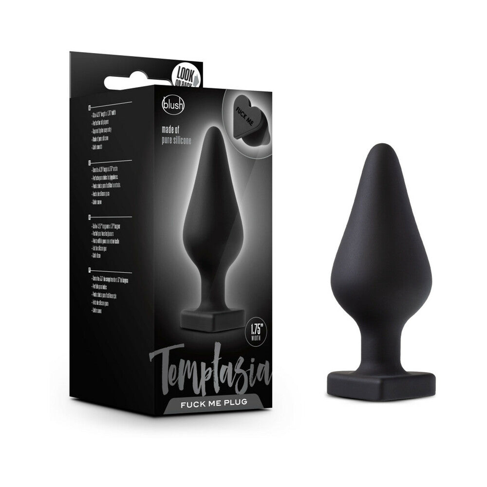 Temptasia Fuck Me Butt Plug Black