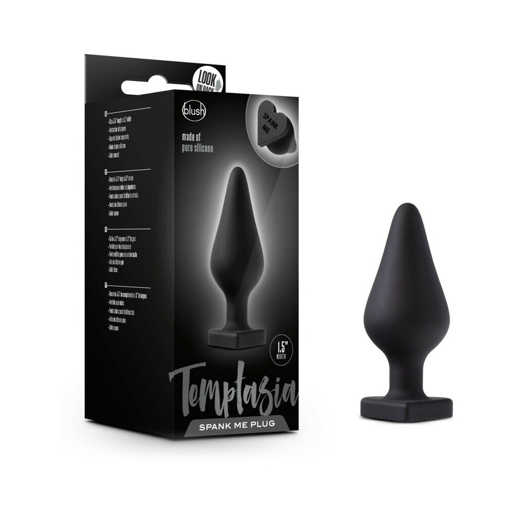 Temptasia Spank Me Butt Plug Black