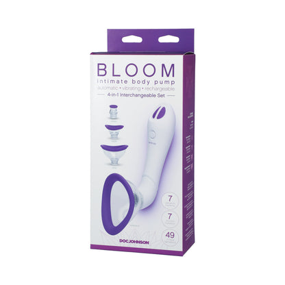 Bloom Intimate Body Automatic Vibrating Rechargeable Pump - Sky Blue/White