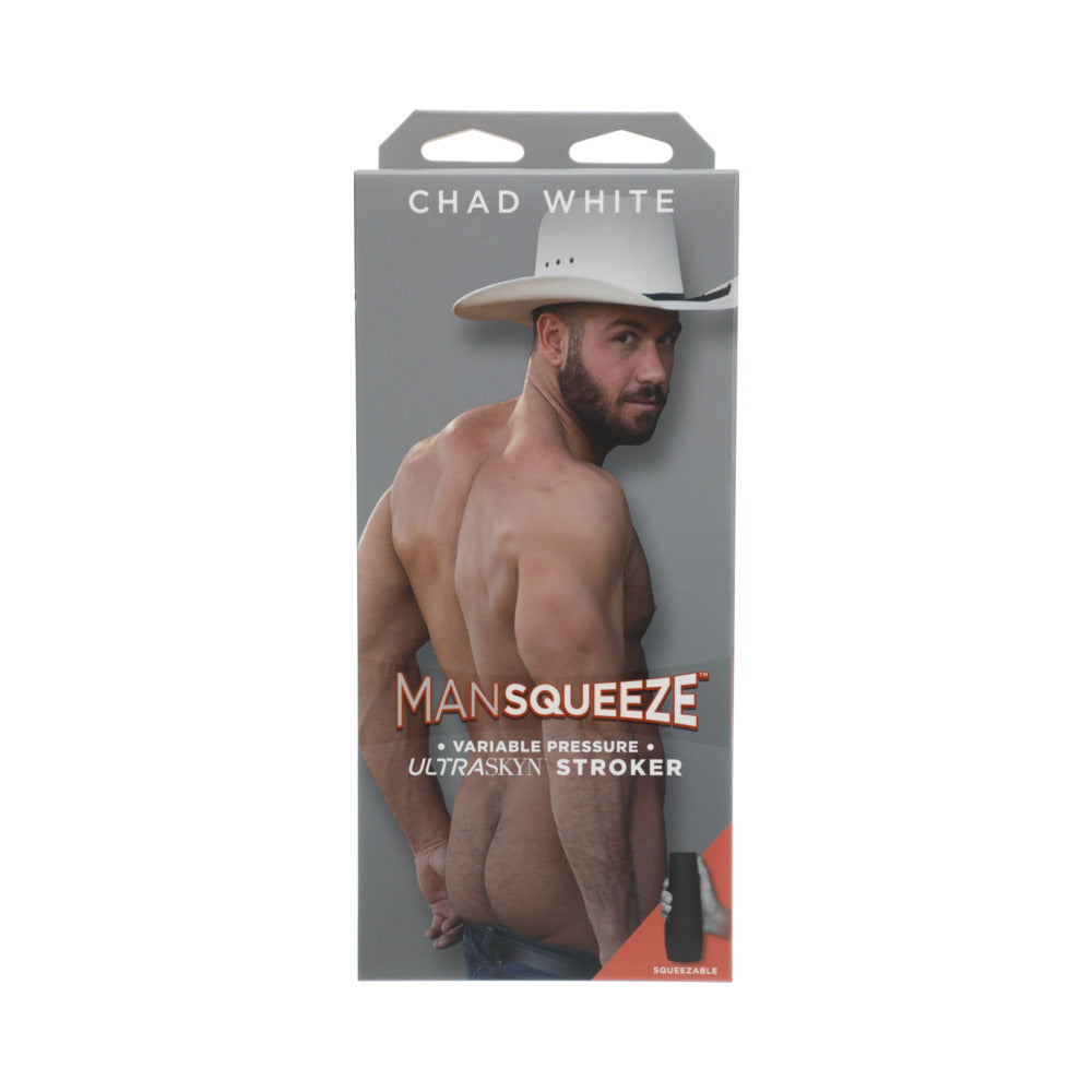 Man Squeeze - Chad White - Ultraskyn Stroker - Ass Vanilla