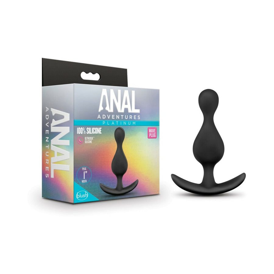 Anal Adventures Wave Plug - Black