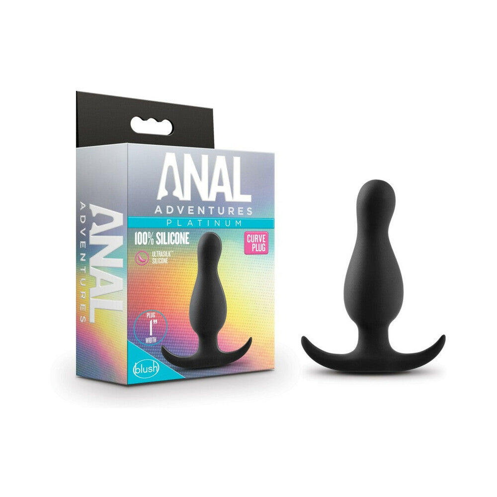 Anal Adventures Curve Plug - Black