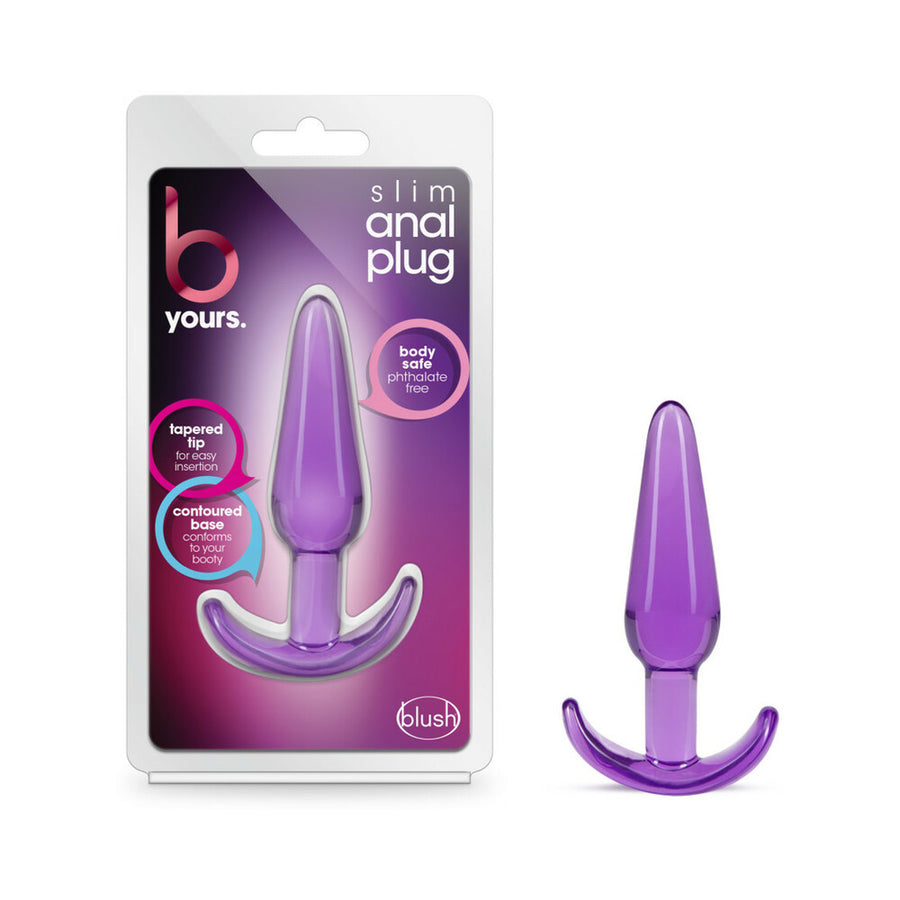 Blush B Yours Slim Anal Plug - Purple