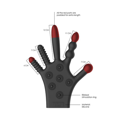 Fist It Silicone Stimulation Glove - Black