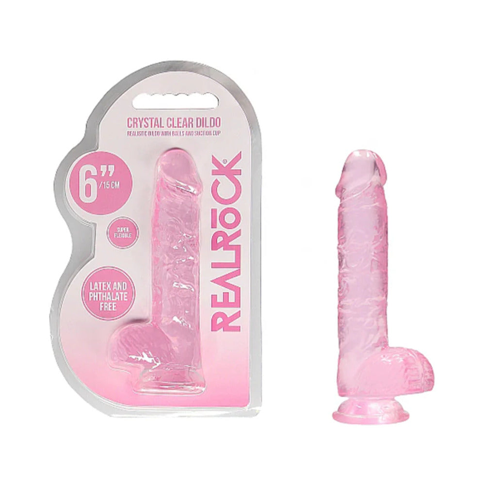 Realrock Realistic Dildo With Balls 6 Inches