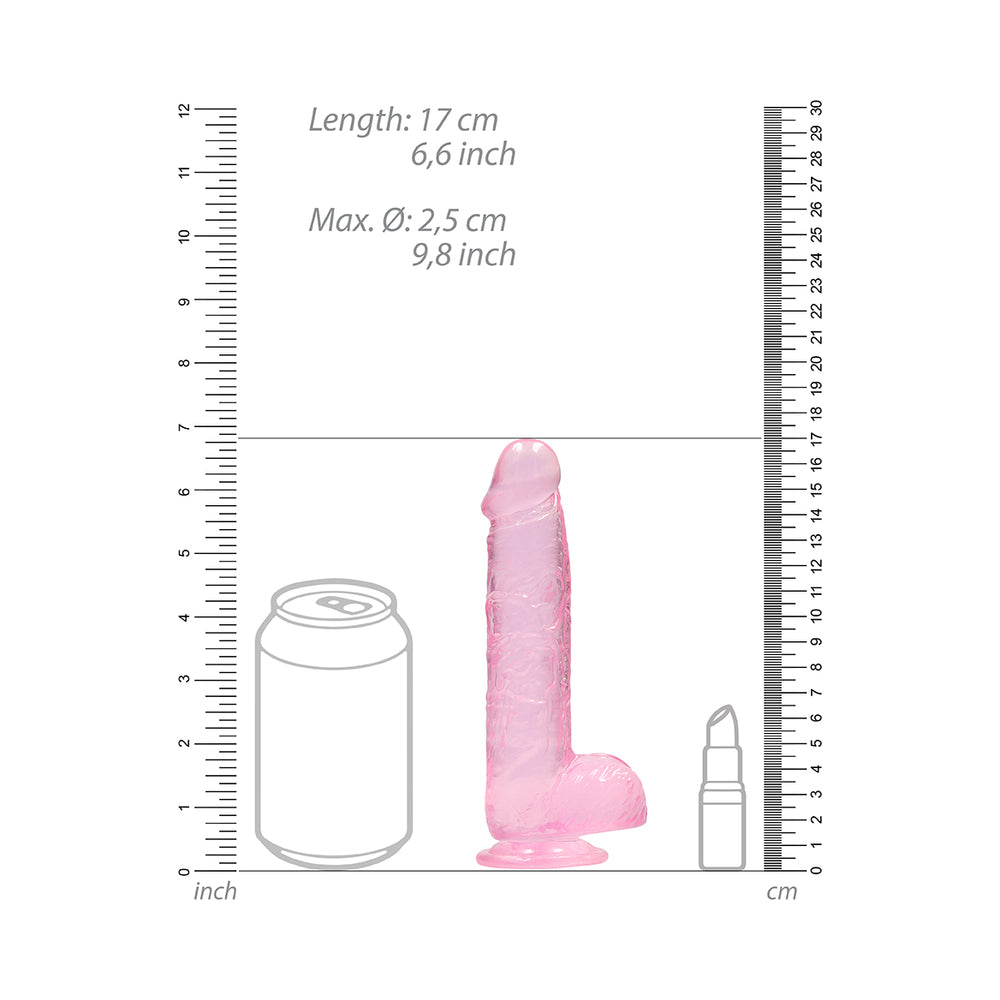 Realrock Realistic Dildo With Balls 6 Inches