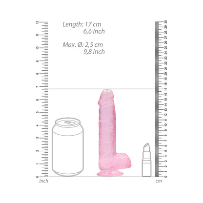 Realrock Realistic Dildo With Balls 6 Inches