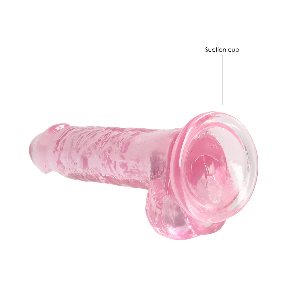 Realrock Realistic Dildo With Balls 7&quot; Pink