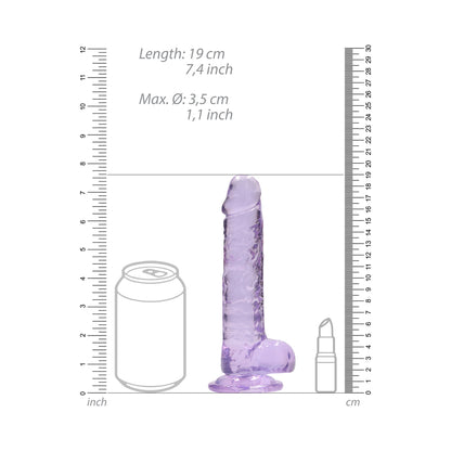 Realrock Realistic Dildo With Balls 7 Inches