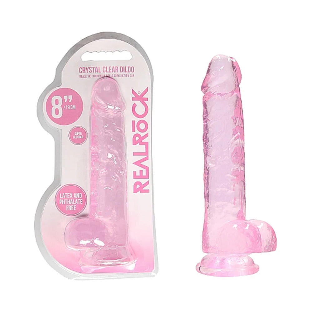 Realrock Realistic Dildo With Balls 8 Inches