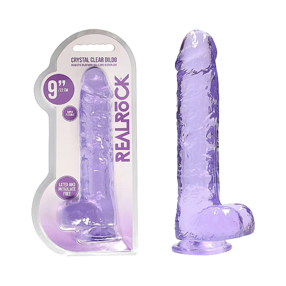 Realrock Realistic Dildo With Balls 9 Inches