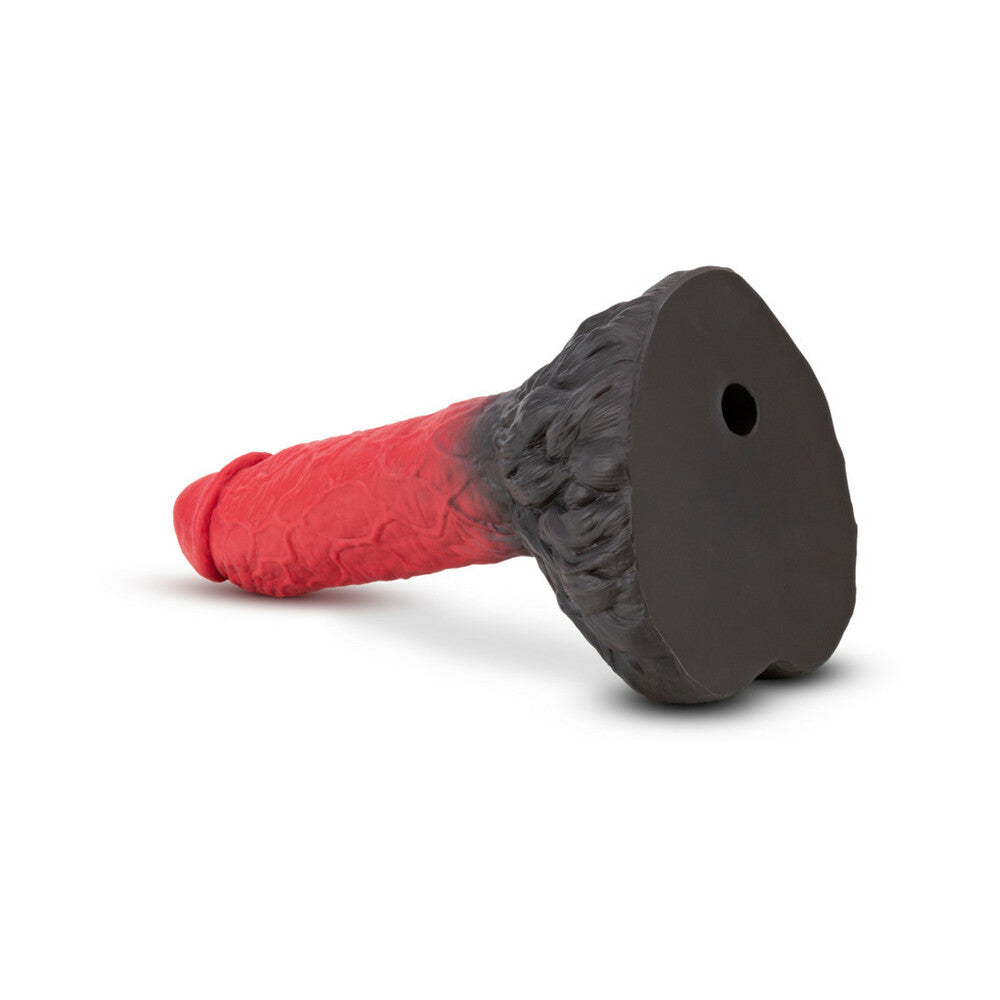 The Realm Lycan Lock-On Werewolf Dildo Red