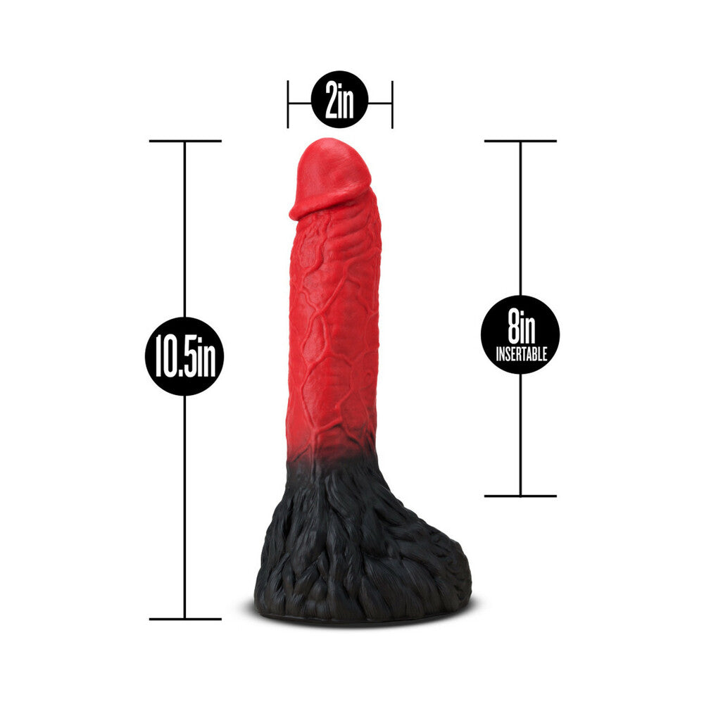 The Realm Lycan Lock-On Werewolf Dildo Red