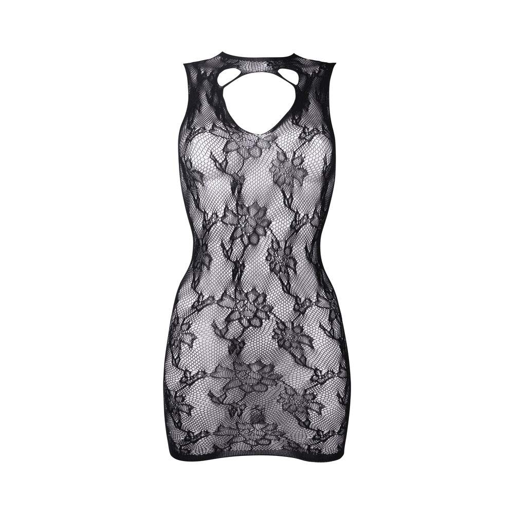 Shots Le Desir High Neck Lace Mini Dress