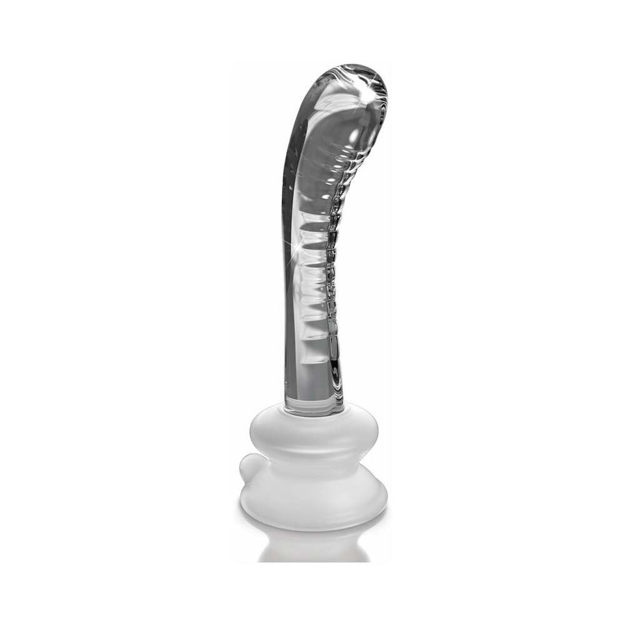 Icicles No. 88 - Glass Suction Cup G-Spot Wand - Clear