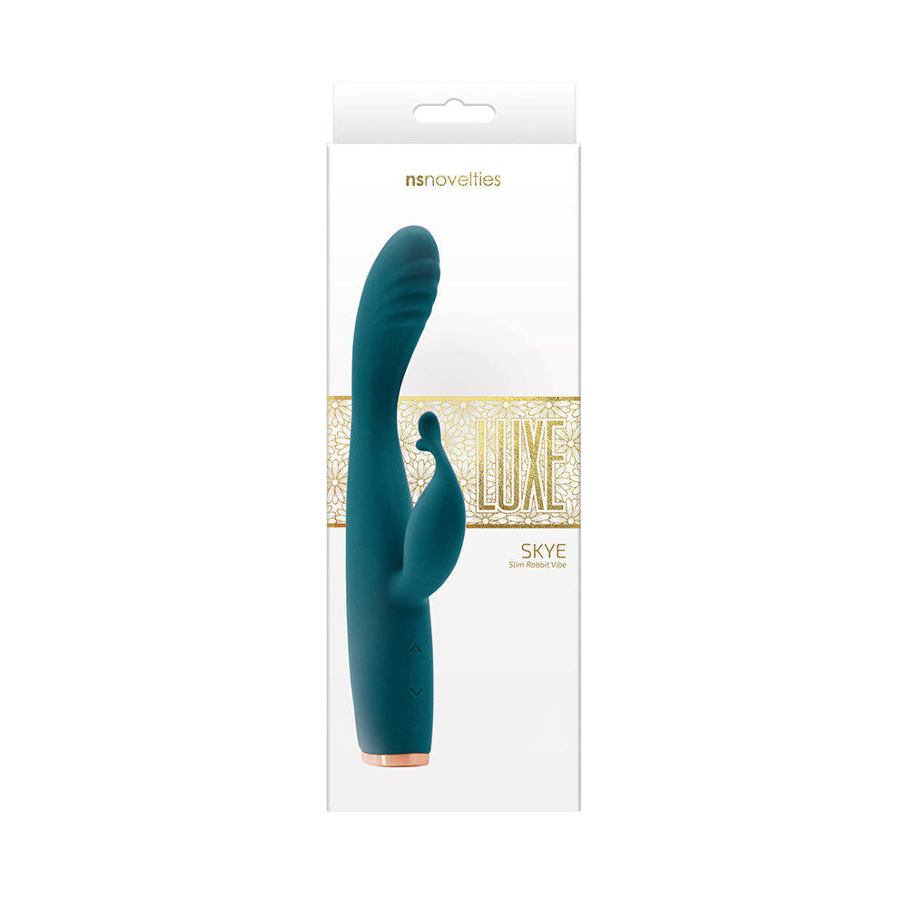 Luxe Skye Rechargeable Dual Stimulator - Green