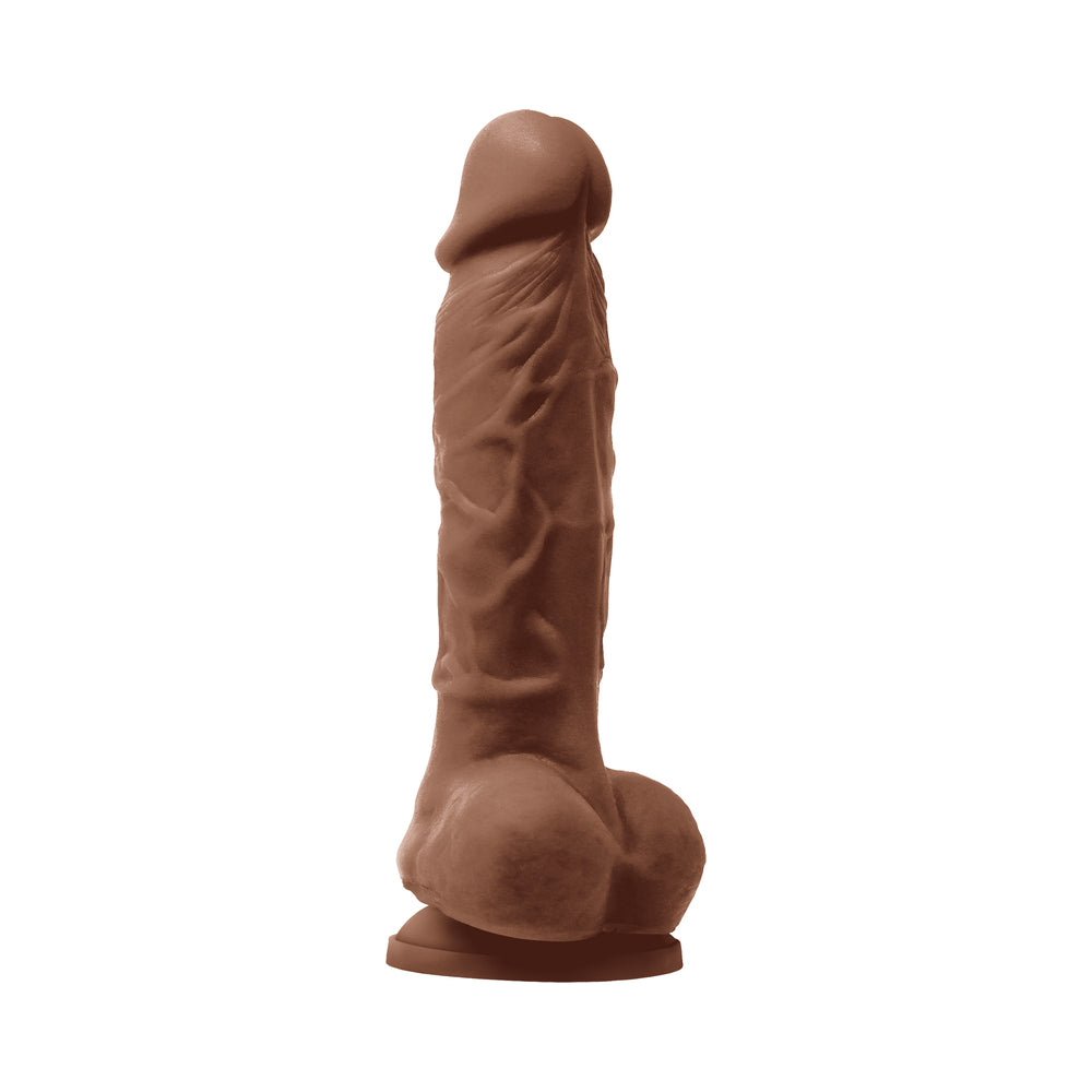 Colours Pleasures Vibrating 5&quot; Dildo - Brown