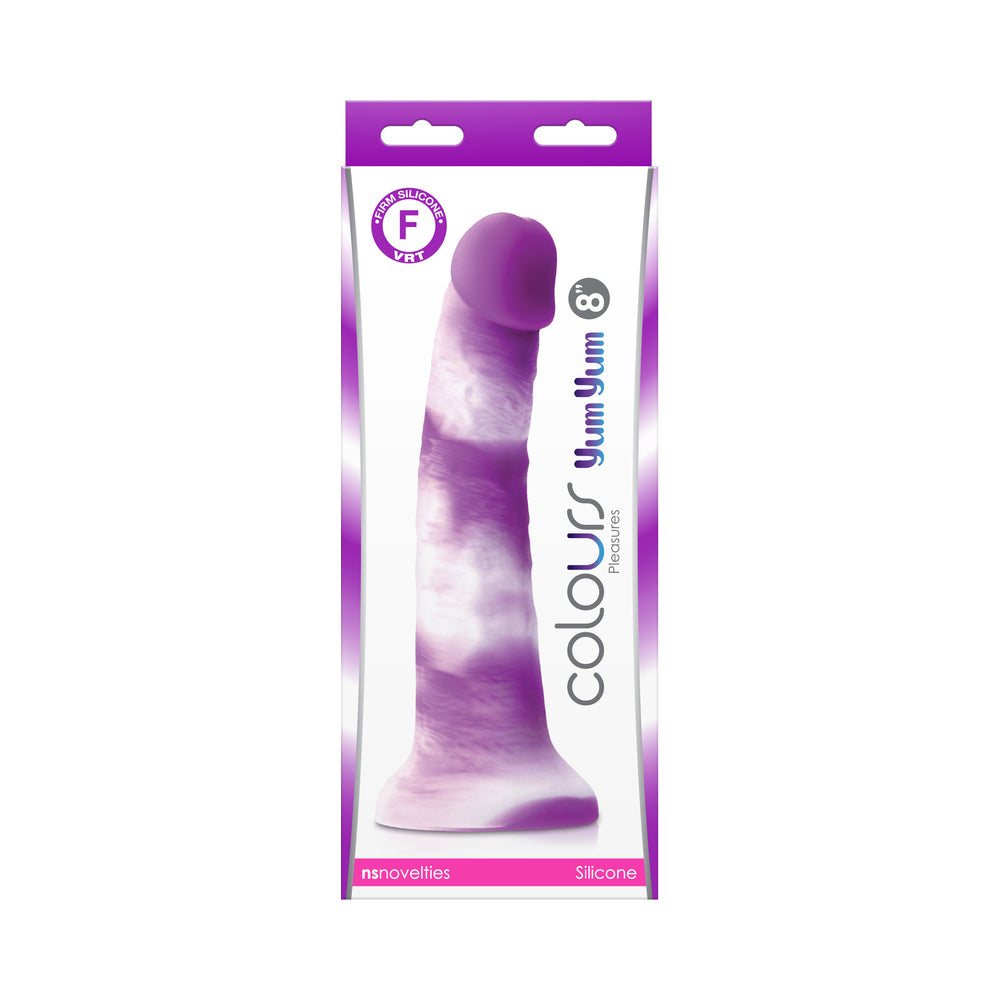 Colours Pleasures Yum Yum 8&quot; Dildo - Purple