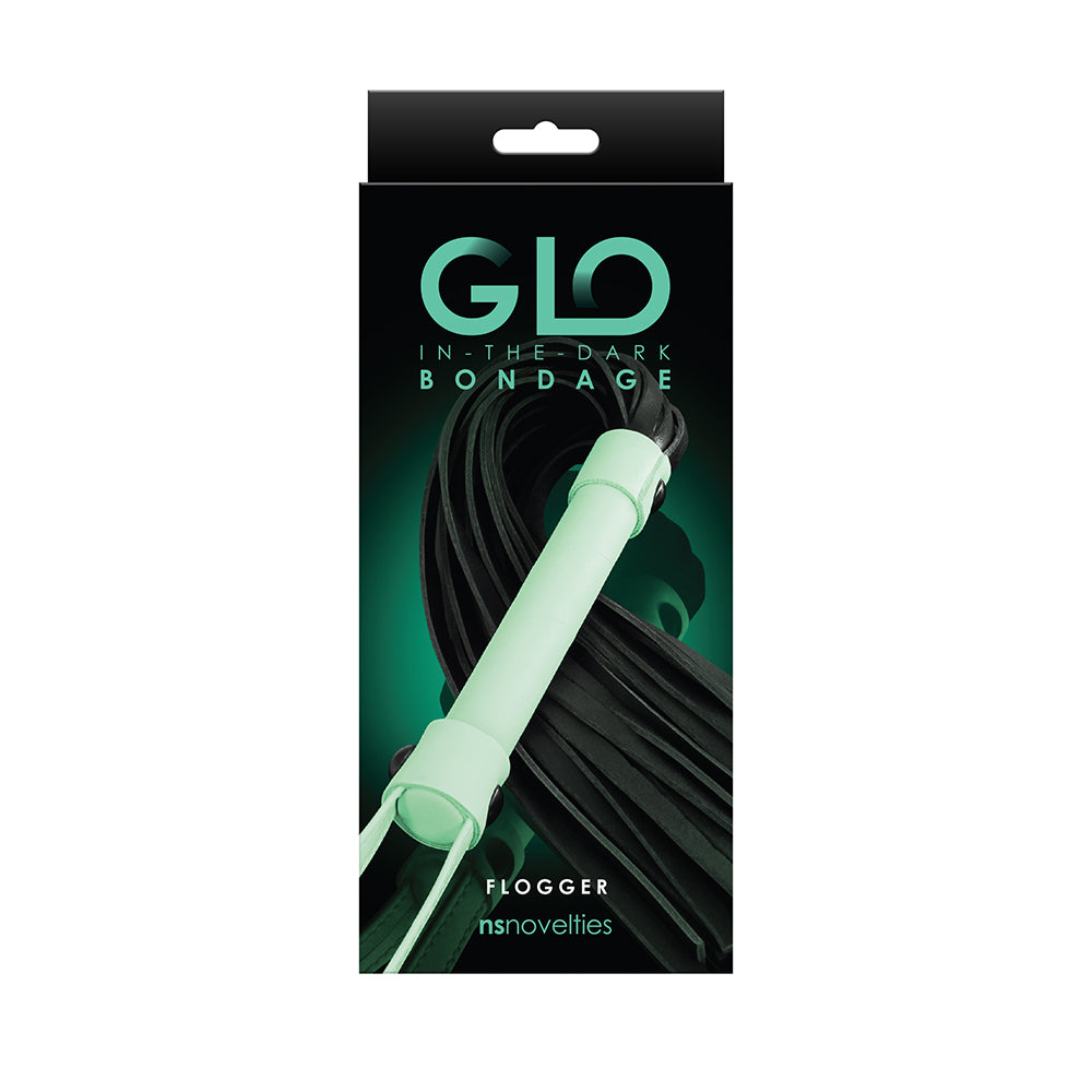 Glo Bondage Flogger Green