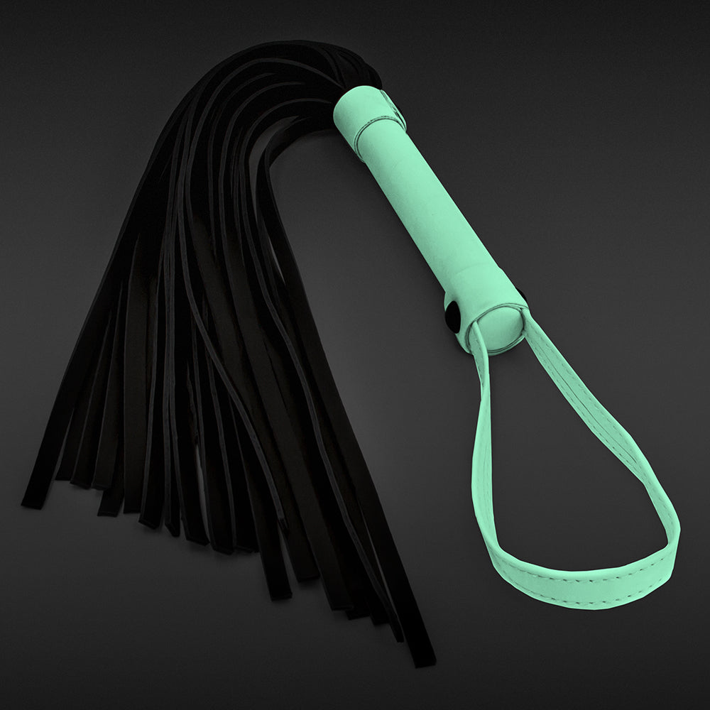 Glo Bondage Flogger Green