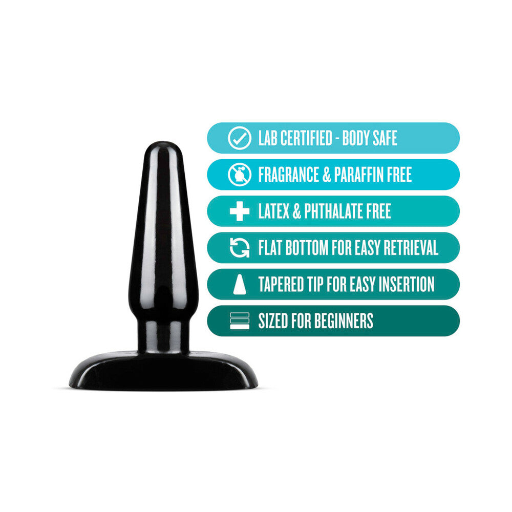 Anal Adventures Basic Anal Plug - Small Black