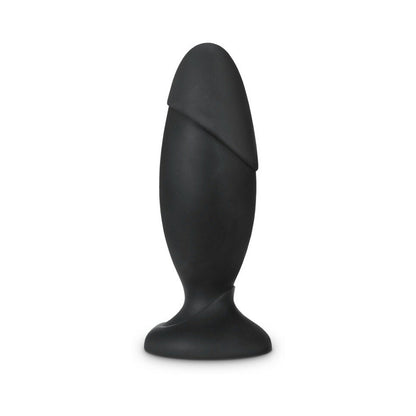 Anal Adventures Platinum Silicone Rocket Plug - Black