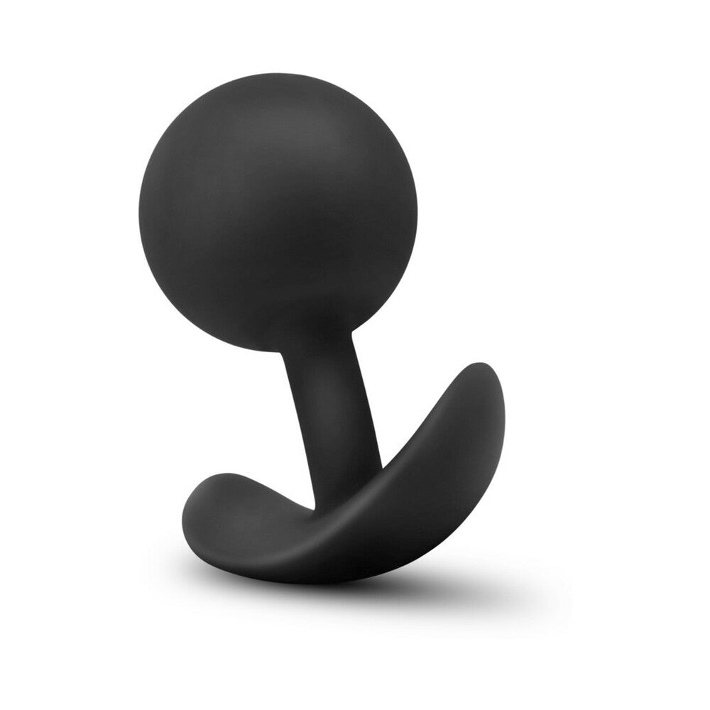 Anal Adventures Platinum Silicone Vibra Plug - Black