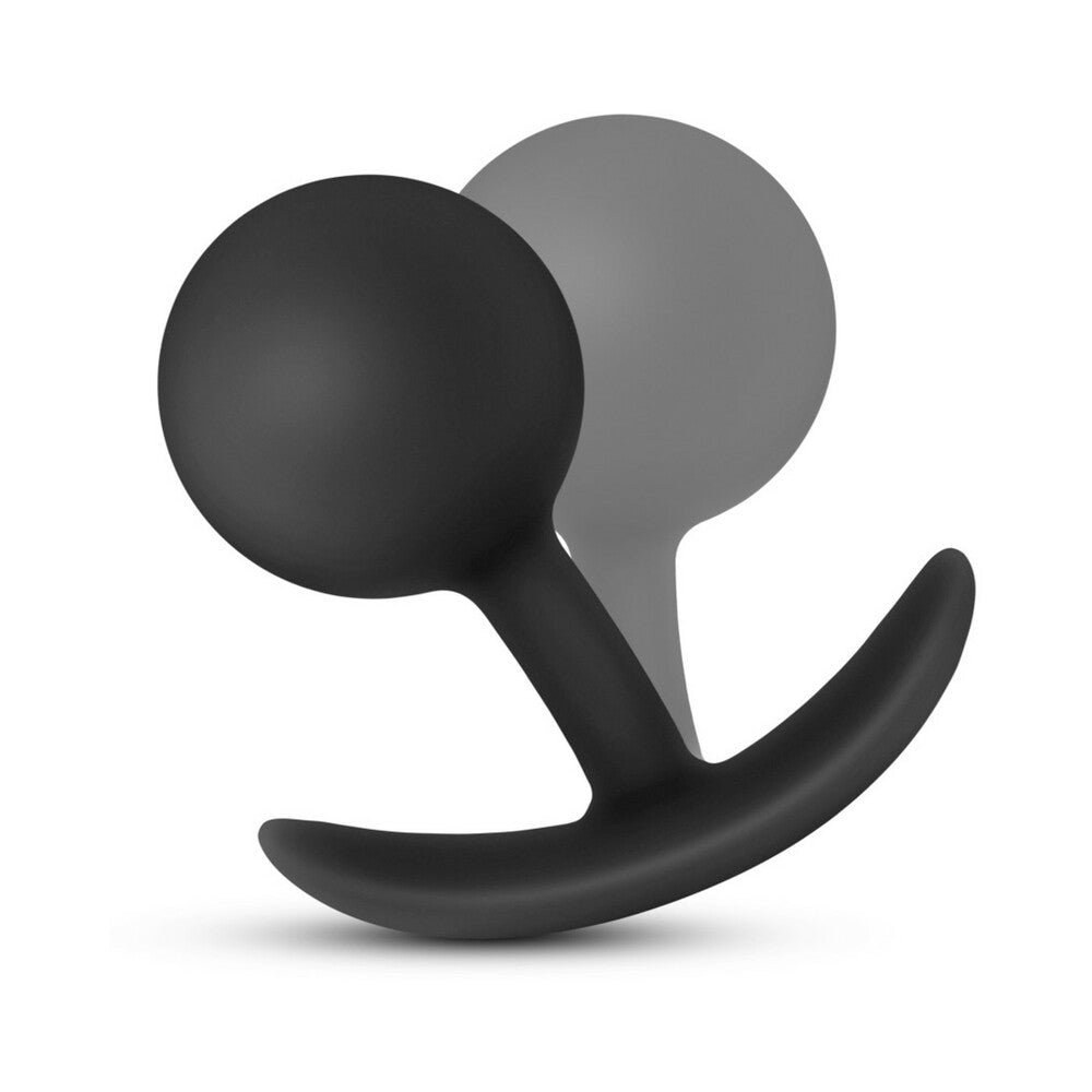 Anal Adventures Platinum Silicone Vibra Plug - Black