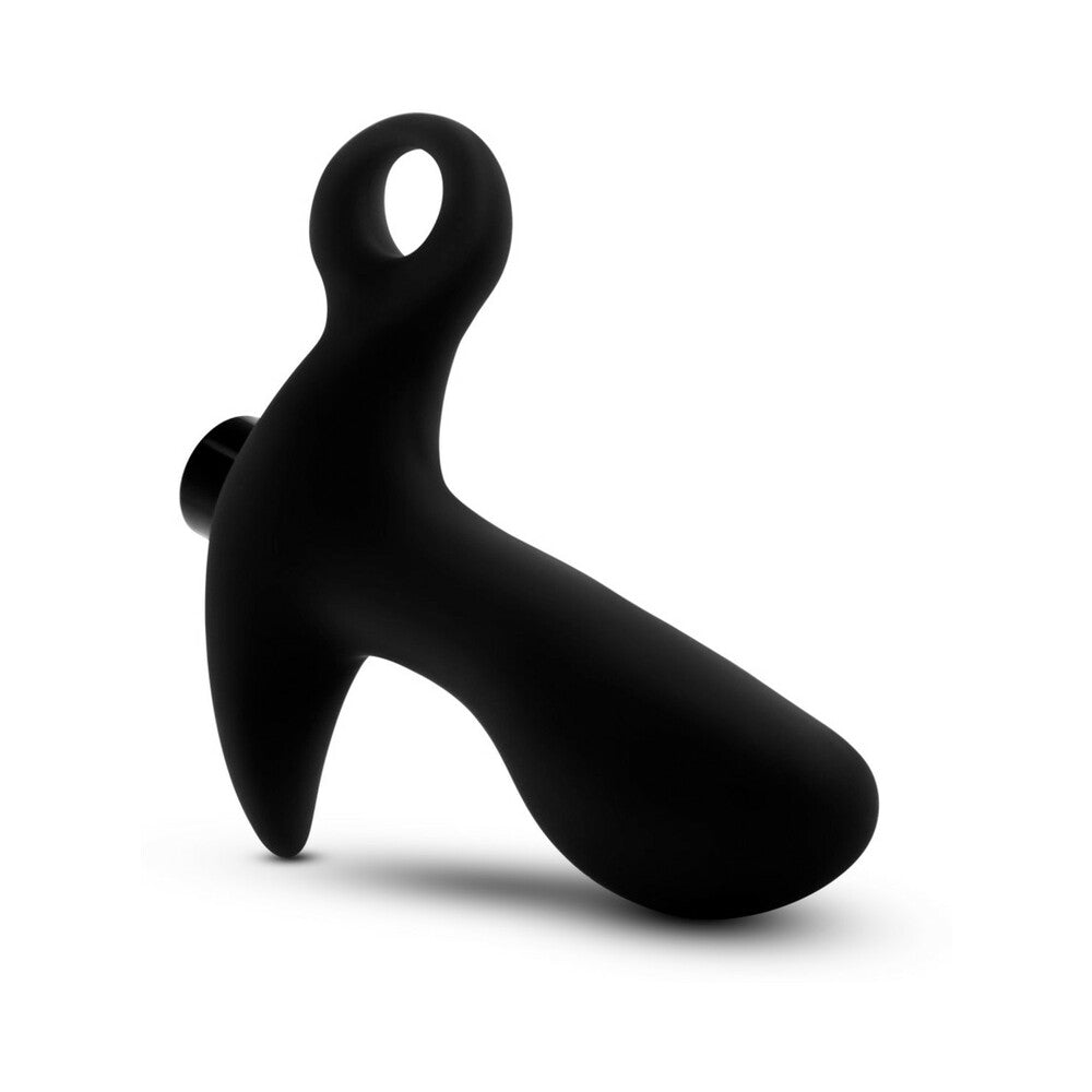 Anal Adventures Platinum Silicone Vibrating Prostate Massager 01 - Black