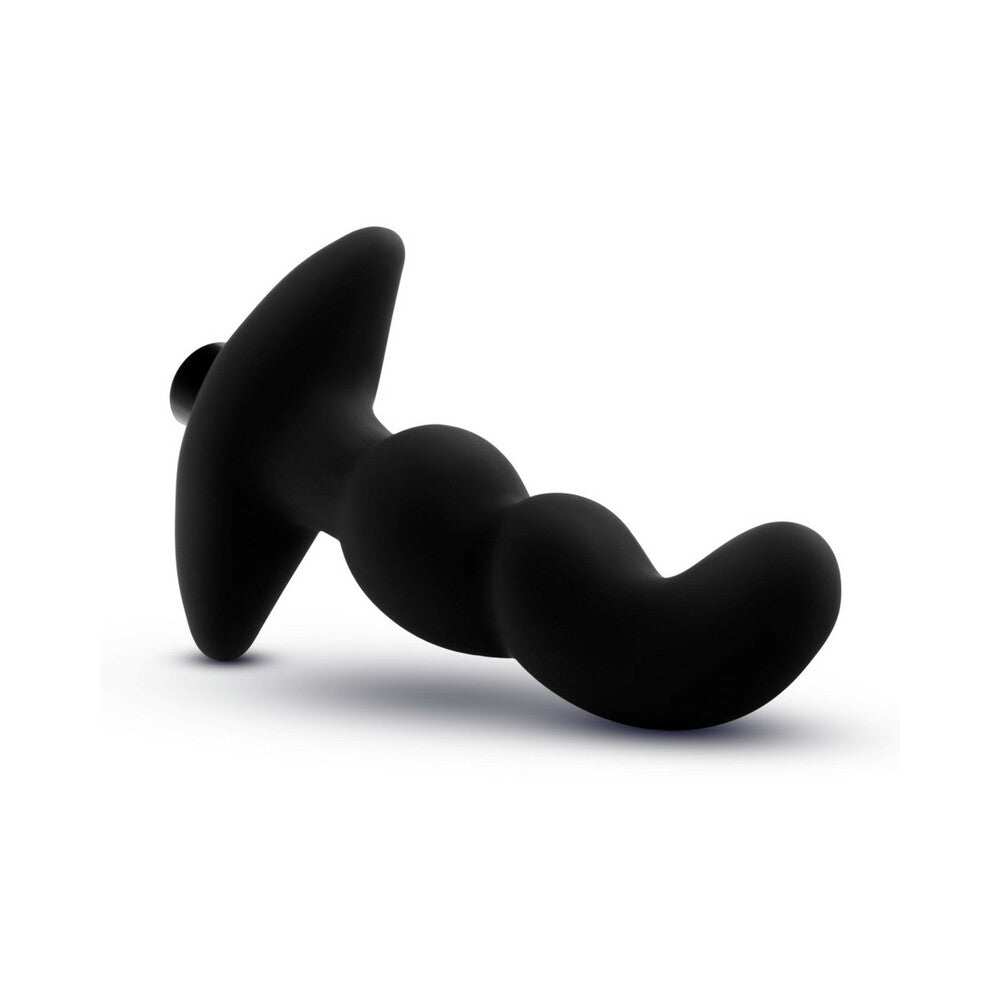 Anal Adventures Platinum Silicone Vibrating Prostate Massager 03 - Black