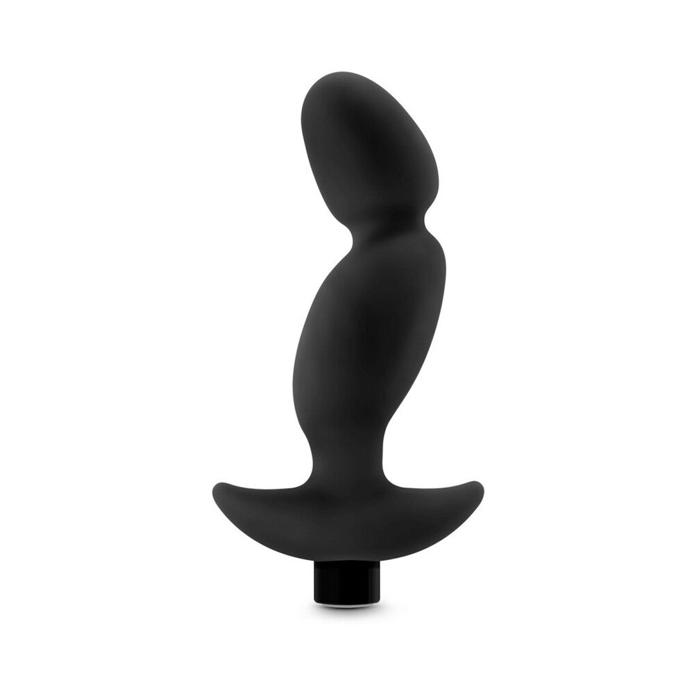 Anal Adventures Platinum Silicone Vibrating Prostate Massager 04 - Black