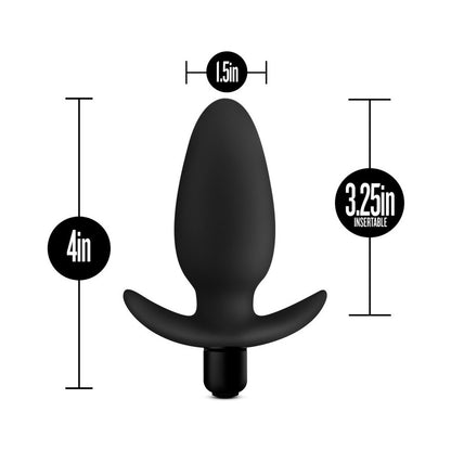 Anal Adventures Platinum Silicone Saddle Plug - Black