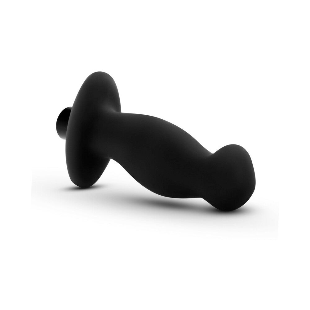 Anal Adventures Platinum Silicone Vibrating Prostate Massager 02 -Black