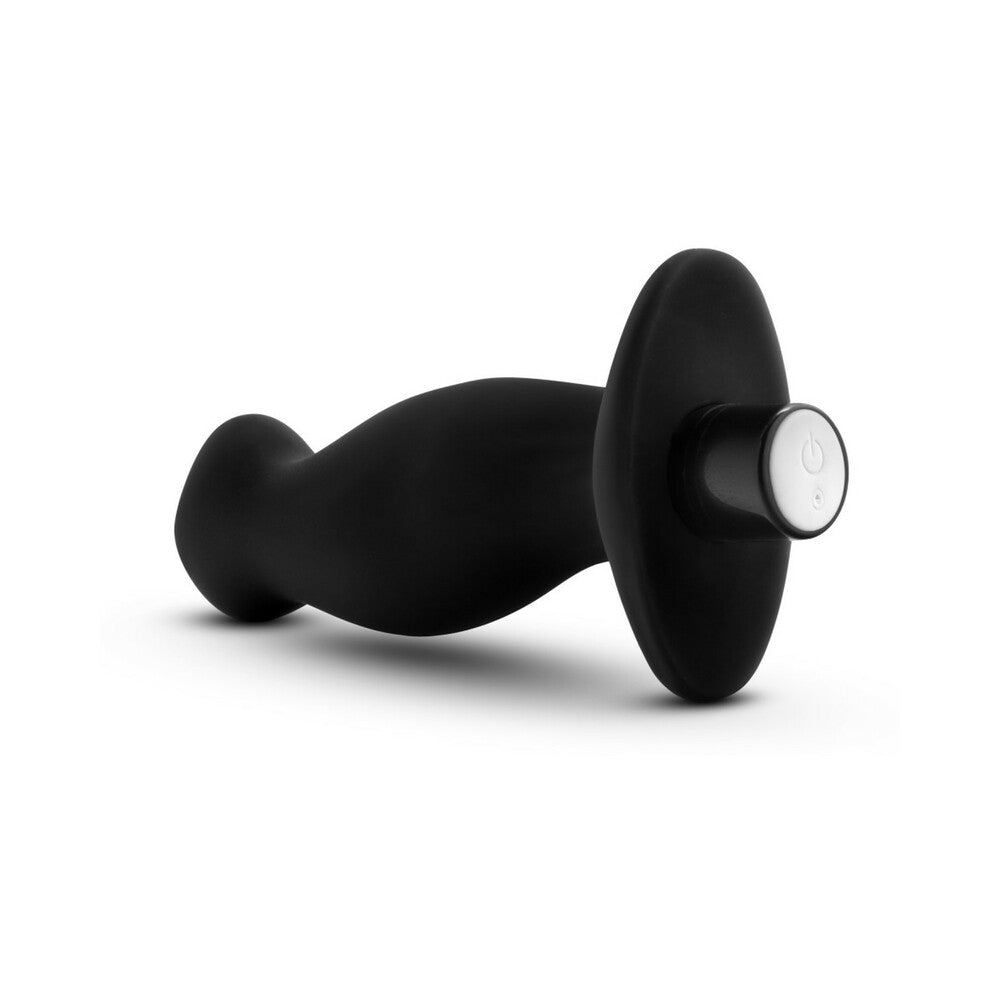 Anal Adventures Platinum Silicone Vibrating Prostate Massager 02 -Black