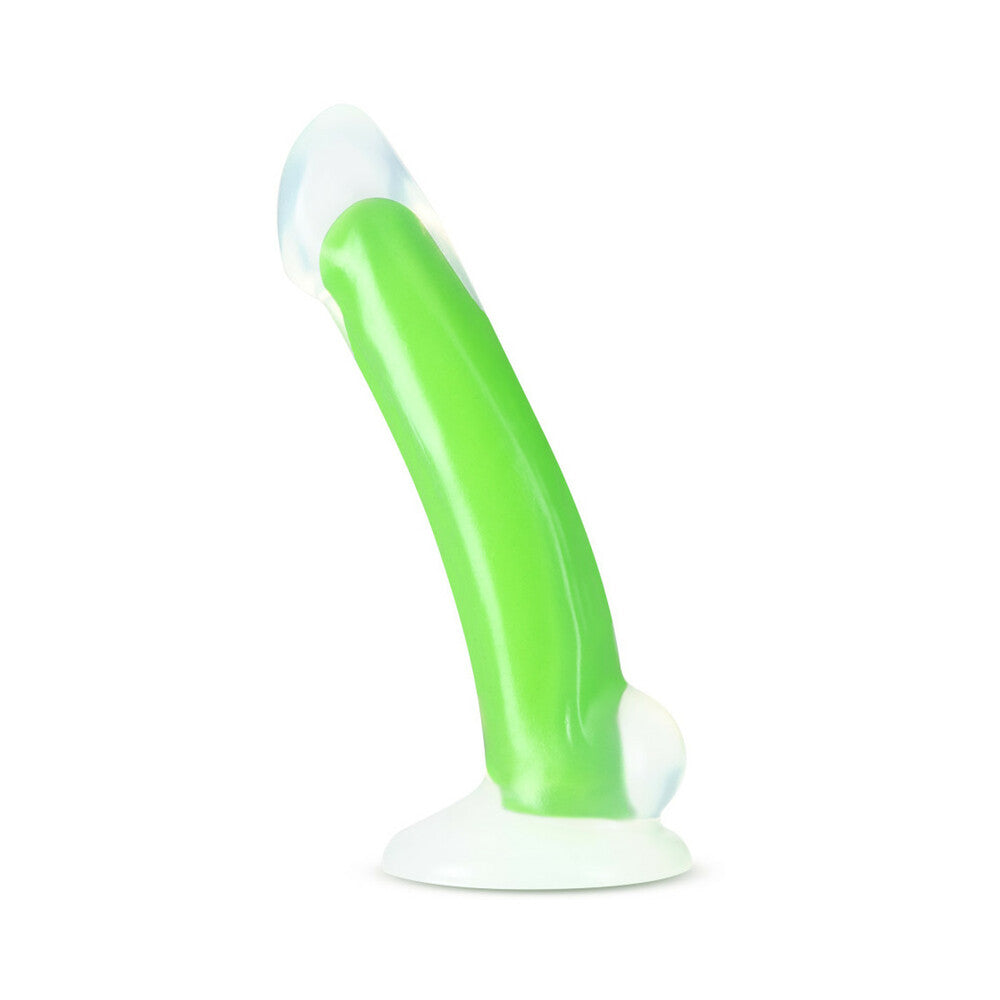 Neo Elite - Glow-In-The-Dark Omnia - 7-Inch Silicone Dual-Density Dildo - Neon Green