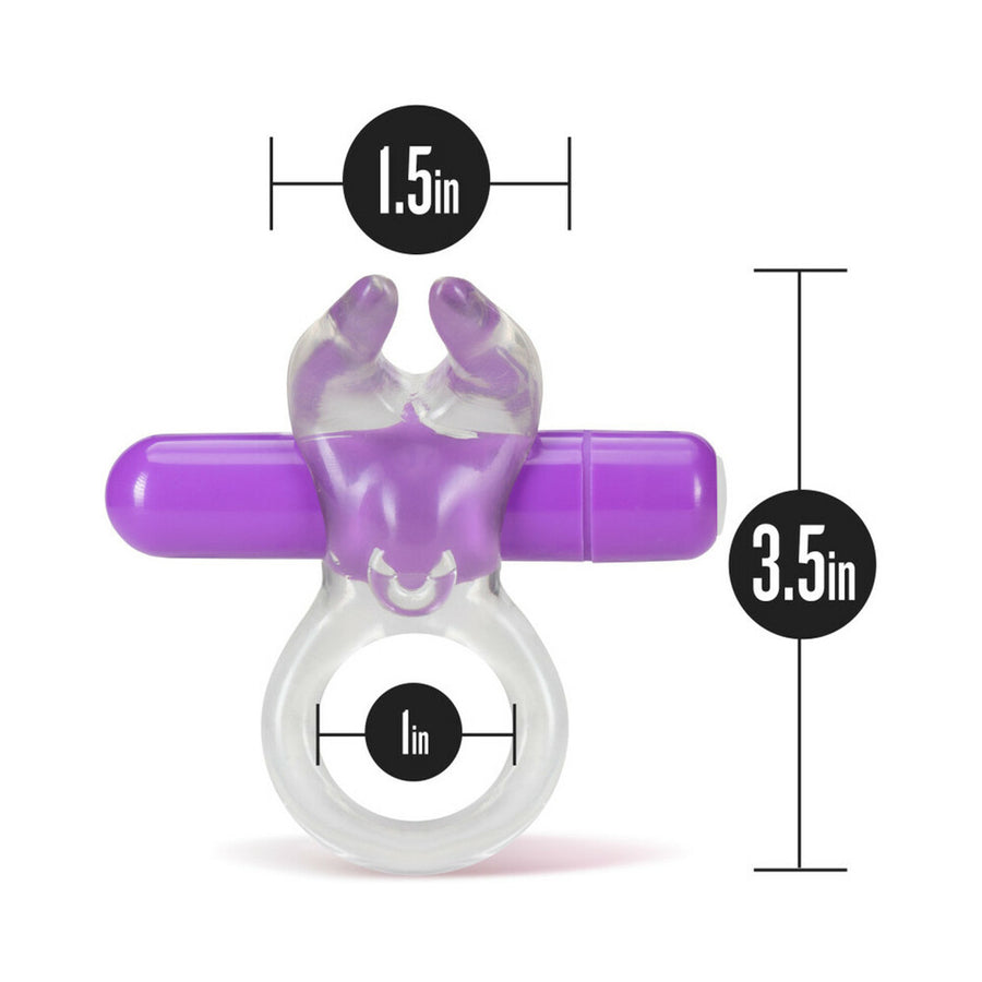 Blush Play With Me Bull Vibrating C Ring - Purple