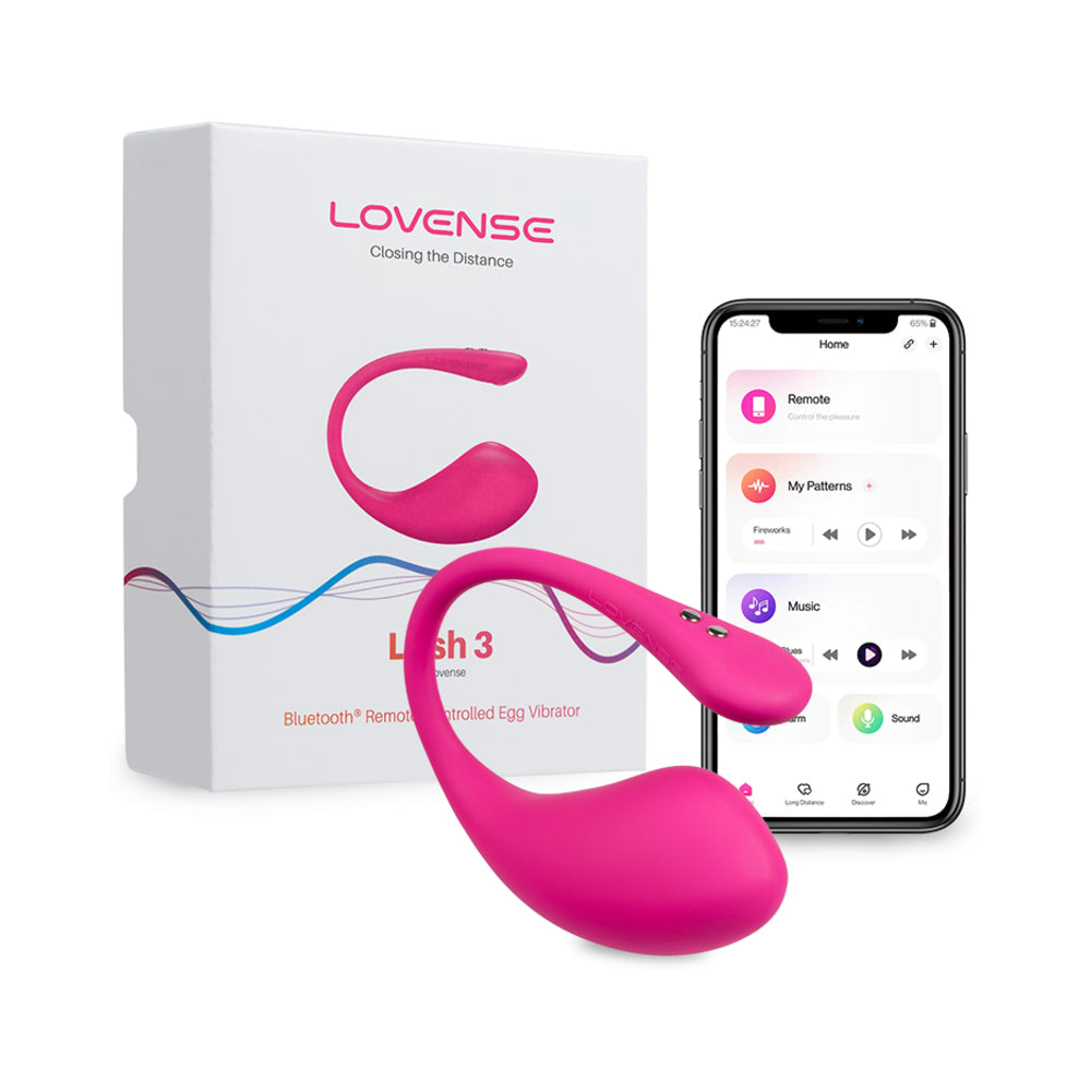 Lovense Lush 3 App Controlled Egg Vibrator Pink