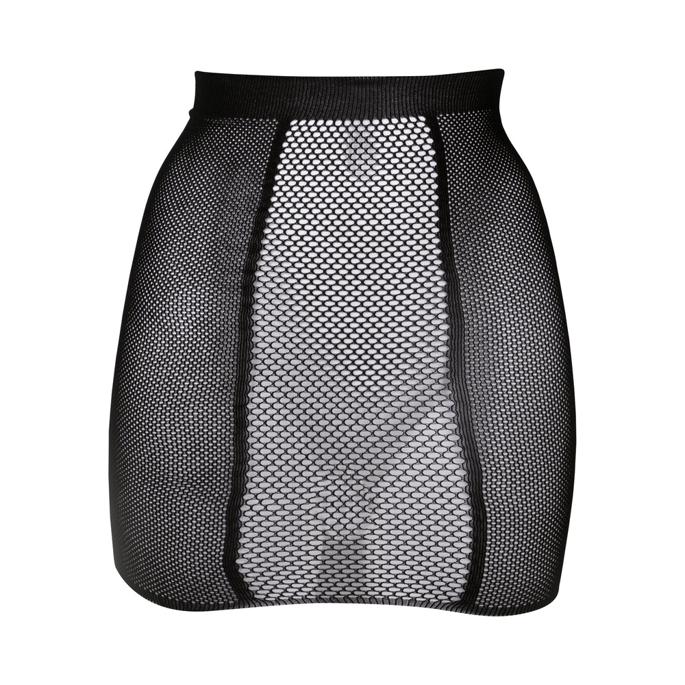 Shots Le Desir High-Waist Fishnet Skirt