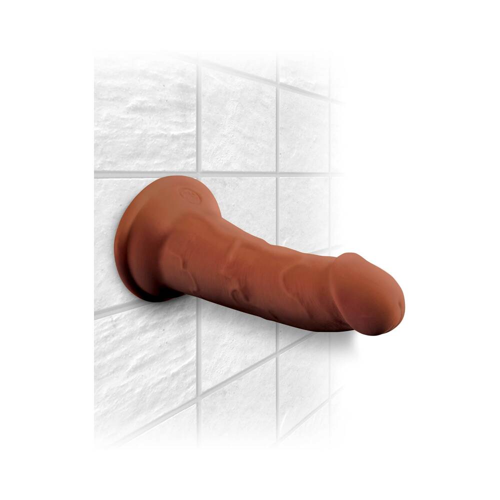 King Cock Plus 6 In. Triple Density Cock Brown