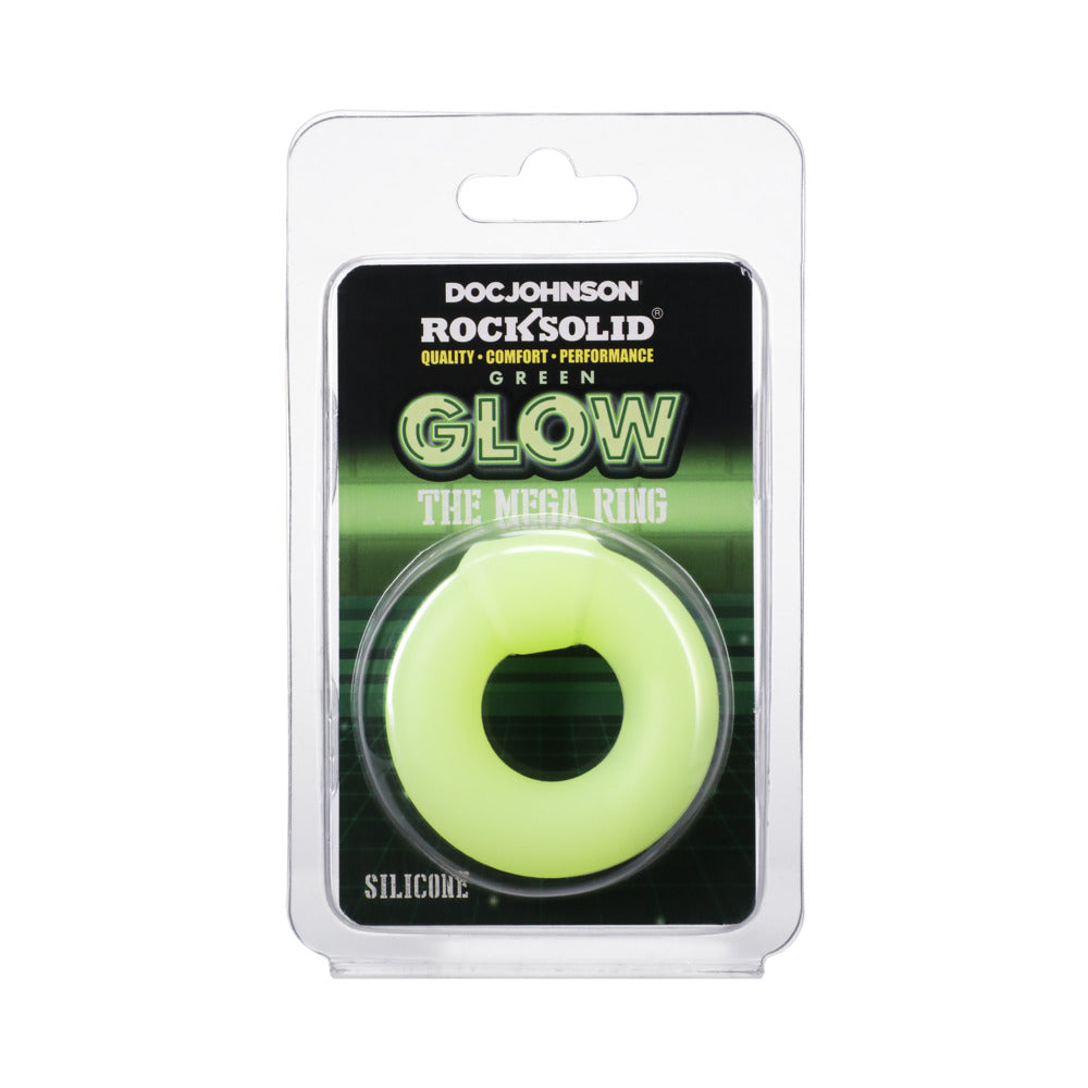 Rock Solid Sila-Flex Glow-In-The-Dark Mega Ring Green