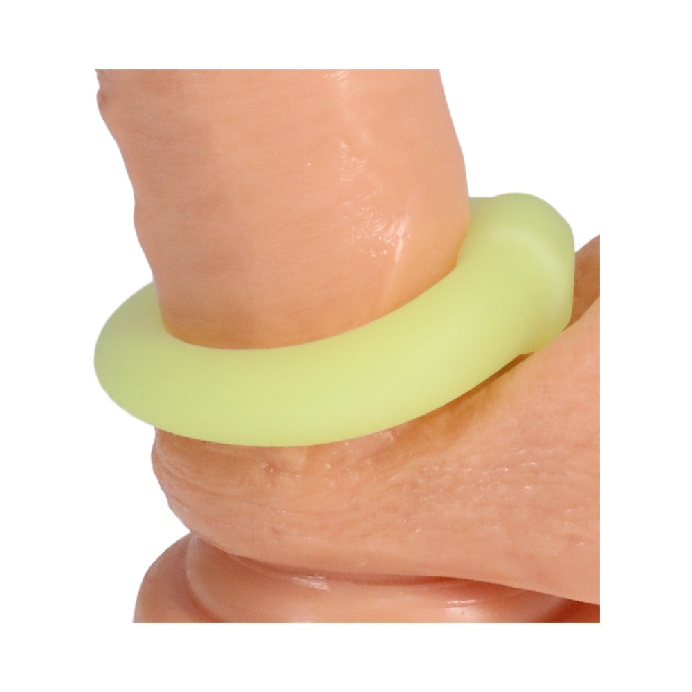 Rock Solid Sila-Flex Glow-In-The-Dark Mega Ring Green