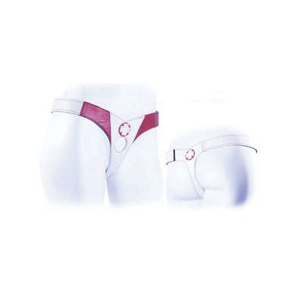 Connoisseur Nurse Single Strap Harness White And Red