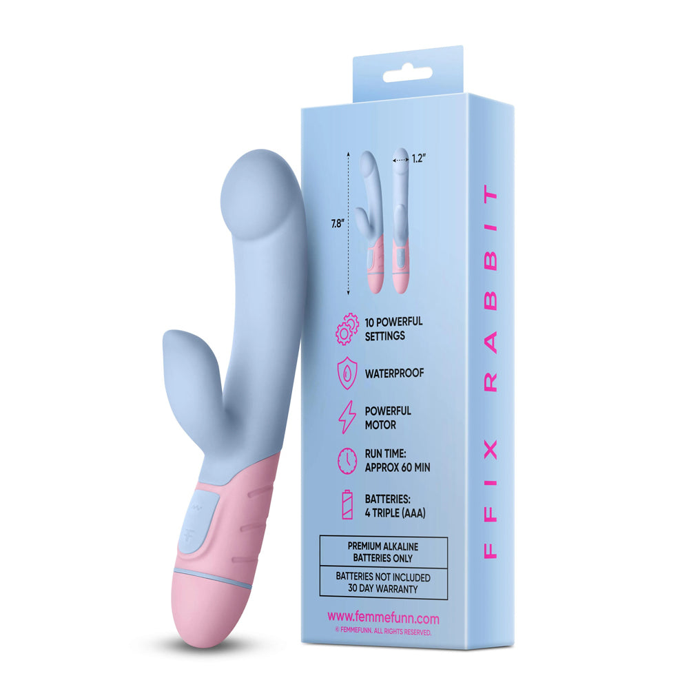 Femmefunn Ffix Rabbit - Blue/Pink