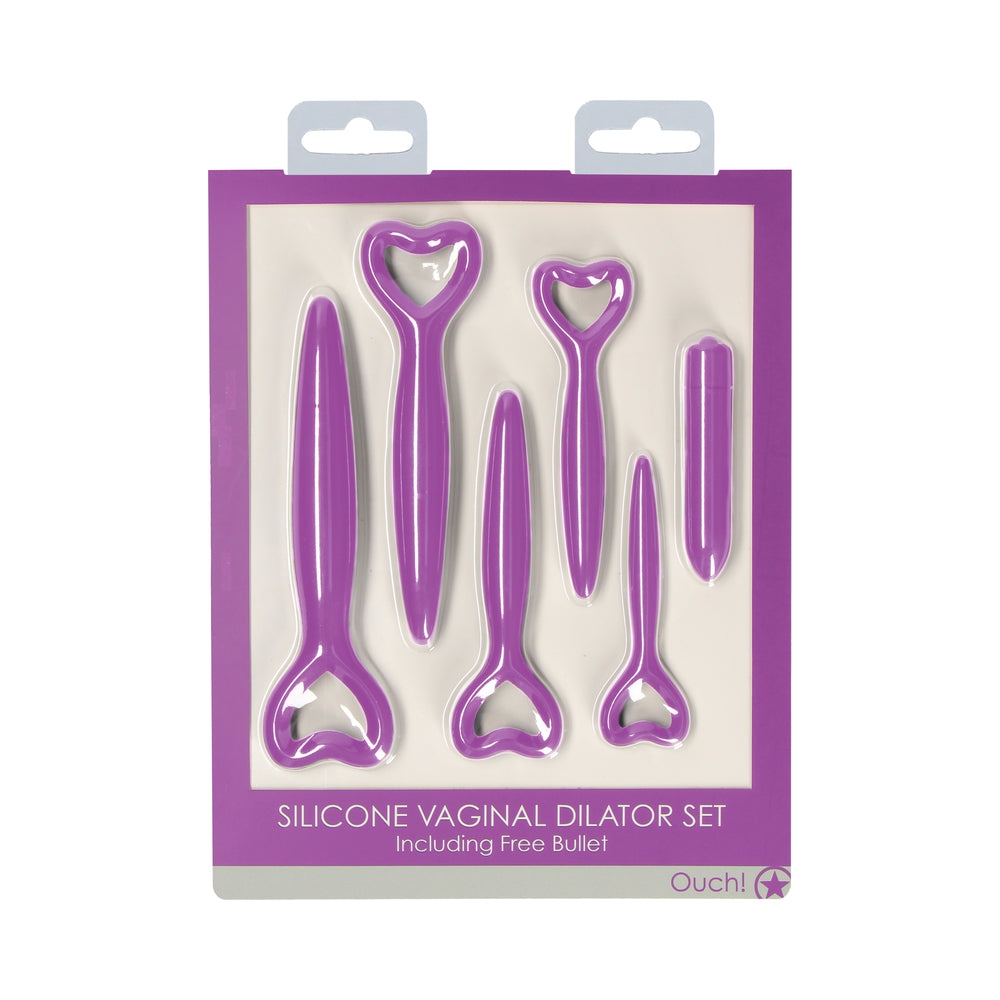 Ouch Silicone Vaginal Dilator Set - Purple